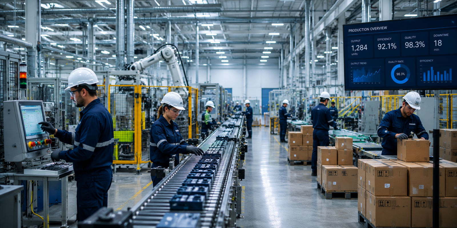 Manufacturing production and packaging